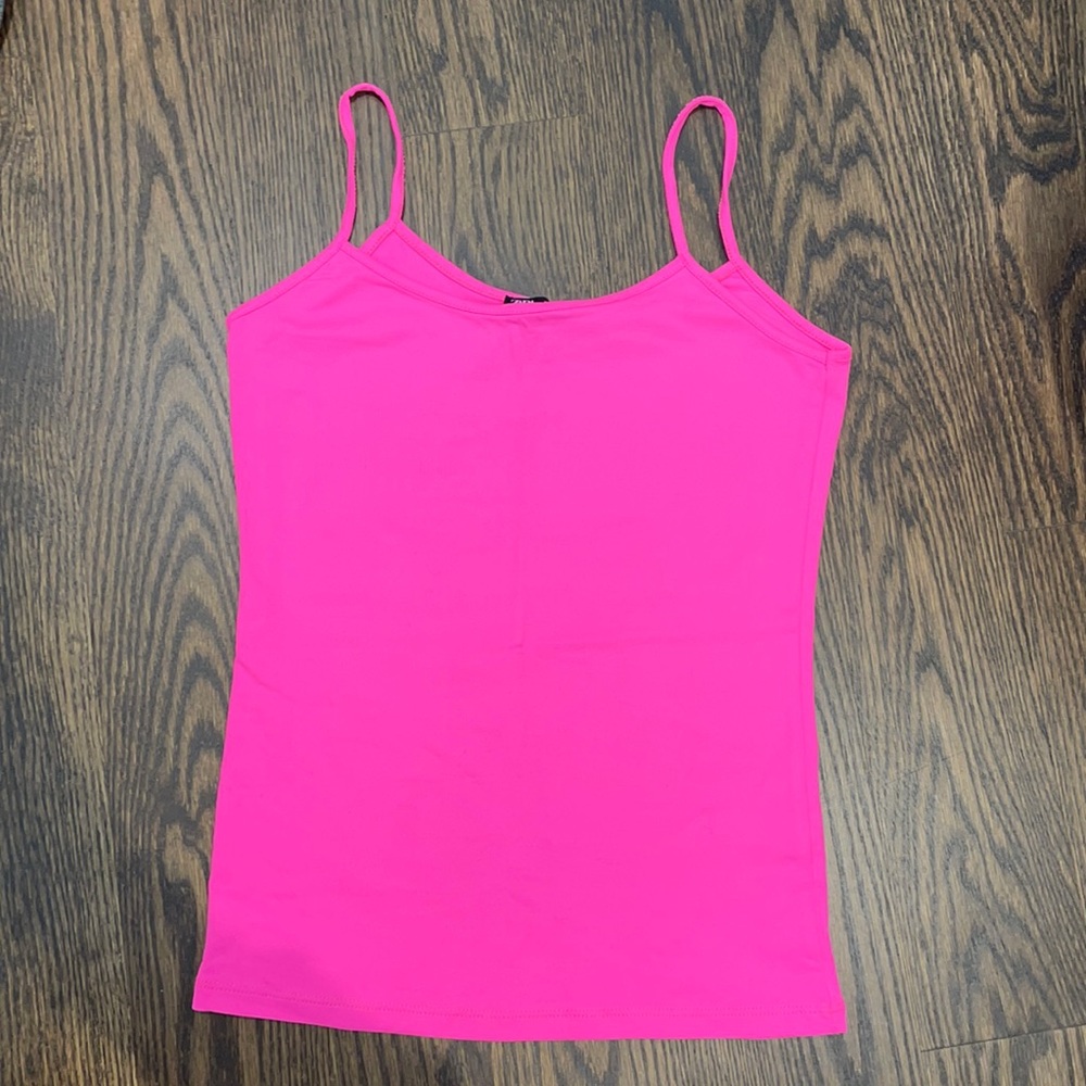 NWOT Zara neon pink tank